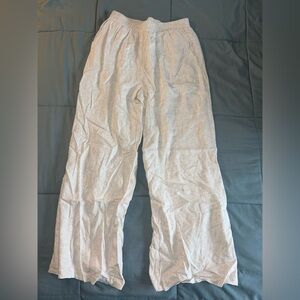 Beige Linen Pants